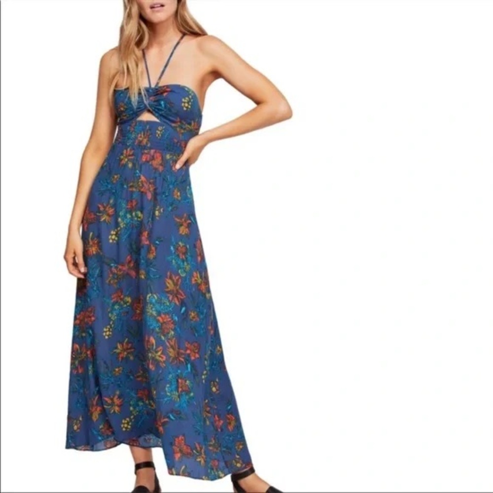 Free People One Step Ahead Maxi Dress Size small